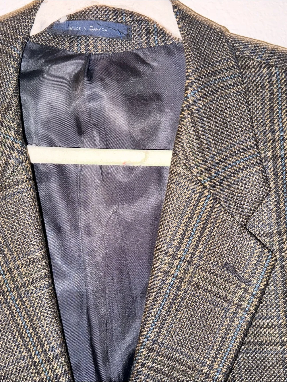 Chaps Ralph Lauren Men's Brown Plaid Sport Coat